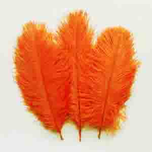 Ostrich Feather Plume - #28 ORANGE